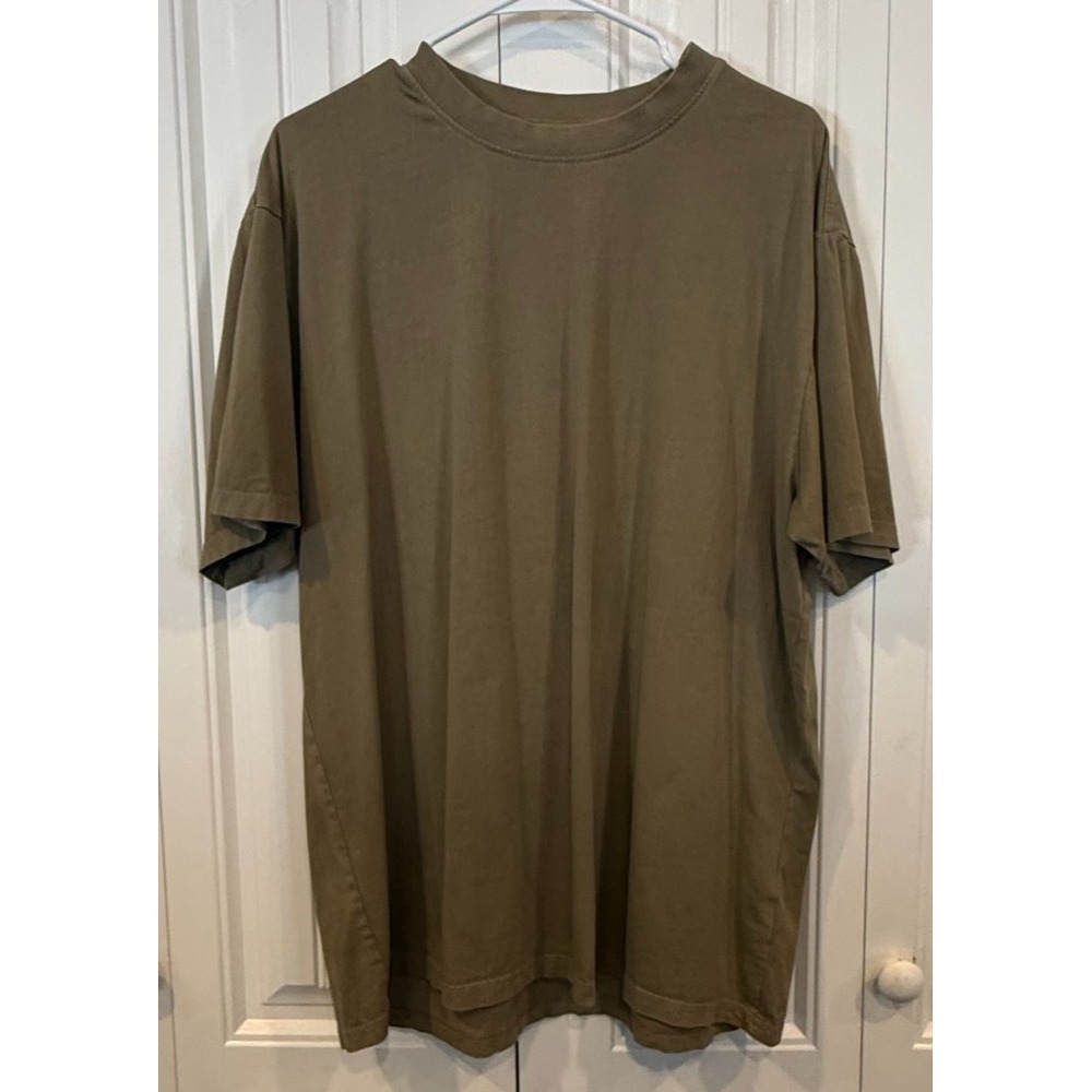 Public Supply NYC Men's XL Olive Green T-Shirt 100% Cotton Crew Neck Short Sleev